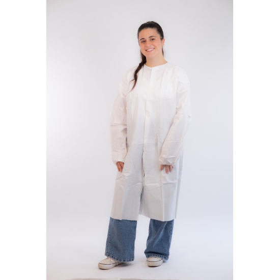 BLOUSE DE LABORATOIRE TYVEK® AVEC BOUTONS-PRESSION